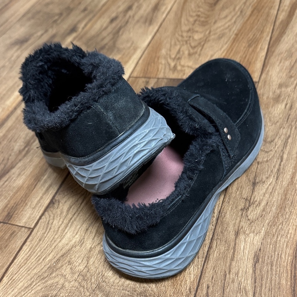 Ryka Black Fuzzy Loafers - Picture 2 of 3